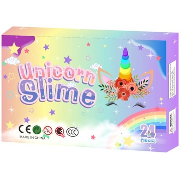 KALENDARZ ADWENTOWY UNICORN SLIME DLA DZIECI U