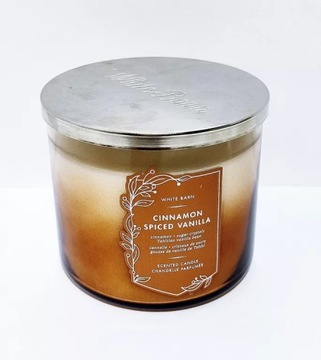 ŚWIECA ZAPACHOWA PARAFINOWA WANILIA PRZYPRAWIONA CYNAMONEM BATH&BODY WORKS