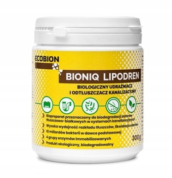 Biologiczny odtłuszczacz rur udrażnianie LipoDren