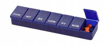 PUDEŁKO NA LEKI TABLETKI LEKARSTWA 7 DNI TYGODNIA