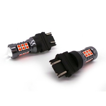 żarówka LED P27/7W 3157 12V CANBUS 1400lm czerwona