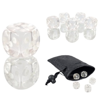 SREBRNE PIÓRO KOŚĆ SZEŚCIOŚCIENNA K6 RPG 1,6 CM