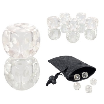 SZKLANY TOPÓR KOŚĆ SZEŚCIOŚCIENNA K6 RPG 1,1 CM