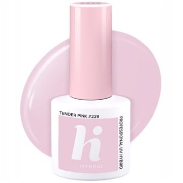 HI HYBRID #229 Lakier Hybrydowy Tender Pink Chłodny Różowy 5ml SEOL