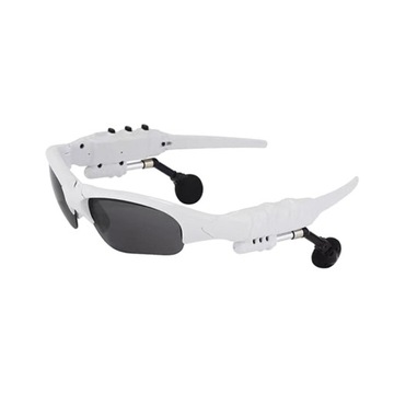 Okulary przeciwsłoneczne ze słuchawkami, wielofunkcyjne inteligentne białe