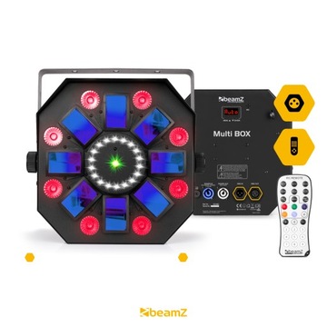 MultiBox LED Derby PAR Лазерный стробоскоп DMX-прожектор