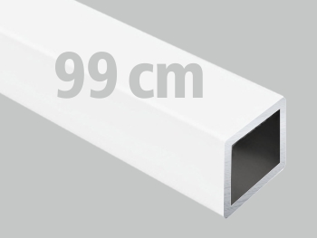 Profil aluminiowy 20x20x1,5 biały matowy rura kwadratowa 1m