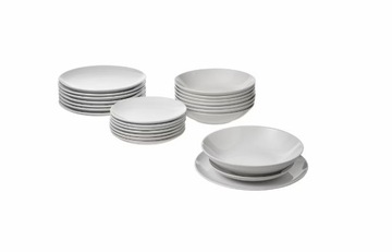 IKEA GODMIDDAG Serwis talerze 24 części, biały