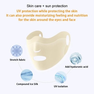 Summer Ice Silk Sunscreen Mask Summer Anti-UV Protection Cycling Face