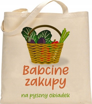 EKO TORBA ZAKUPOWA PREZENT NA DZIEŃ BABCI WZÓR B07