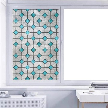 Folia okienna 3D chroniąca prywatność Naklejka blokująca promieniowanie UV Barwiona dekoracyjna dla stylu I