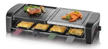 GRILL ELEKTRYCZNY RACLETTE KAMIENNA PŁYTA 1400W