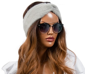 BOHO CIEPŁA OPASKA damska POLSKA GRUBA Zima KOLORY