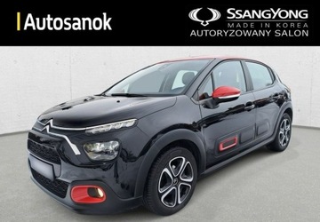 Citroen C3 III Hatchback Facelifting 1.2 PureTech 83KM 2021 Citroen C3 Citroen C3 Zadbany Czerwony Czarny AndroidAuto Klima