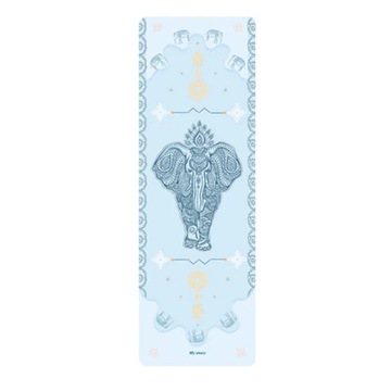 Printed Polar Fleece Yoga Mat Towel Anti Slip Grip Sweat Absorbent Yoga