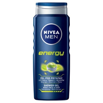 NIVEA FOR MEN ENERGY ŻEL POD PRYSZNIC 500ML