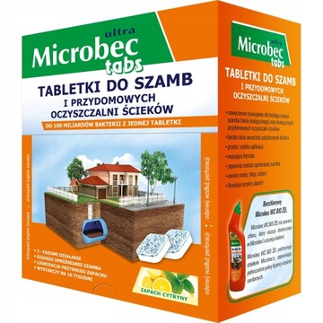 Tabletki do szamb i przydomowych oczyszczalni 16szt. x 20g. MICROBEC