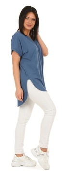 Moda Fresca F625 Oversizowa asymetryczna TUNIKA