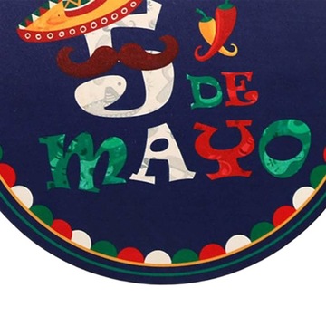 Meksykańska Fiesta Drewniana Tabliczka Wisząca Cinco DE Mayo Tabliczka Na Drzwi Przednie Styl A