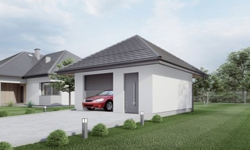 PROJEKT GARAŻU JEDNOSTANOWISKOWEGO G14