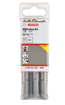 Дрель BOSCH SDS PLUS-5X СВЕРЛО 4-ЛЕПЯНОЕ 6x50/110