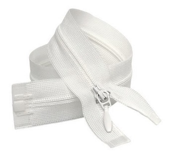Zamek kryty rozdzielczy biały 45cm