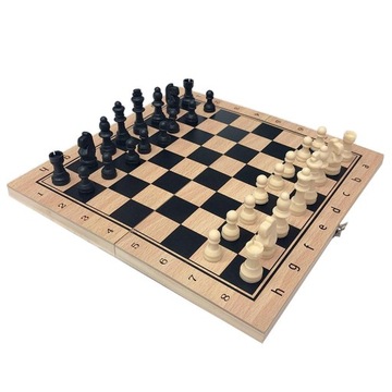 Складная деревянная шахматная доска ручной работы из 3 частей игры, 39x39 см