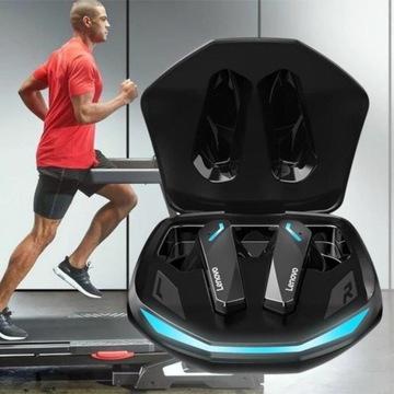 БЕСПРОВОДНЫЕ НАУШНИКИ LENOVO GM2 PRO ВОДОНЕПРОНИЦАЕМЫЕ ДЛЯ ИГРОВ С POWERBANK