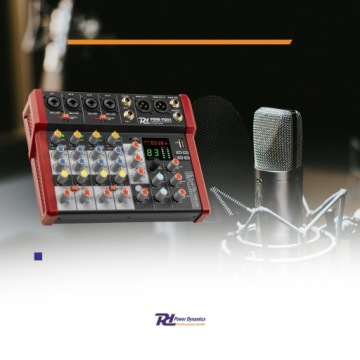 6-канальный студийный фантомный микшер BT +48 В PDM-Y601 Power Dynamics