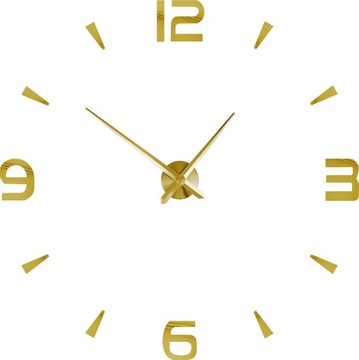 ZEGAR ŚCIENNY NOWOCZESNY NAKLEJANY 3D 70-130CM