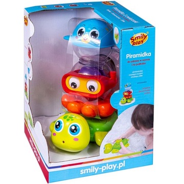 WESOŁA PIRAMIDKA ZABAWKA DO KĄPIELI SMILY PLAY