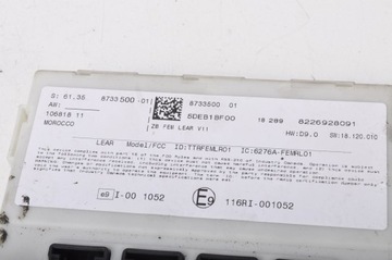 BMW F21 SKŘÍŇKA MODUL BSI 8733500