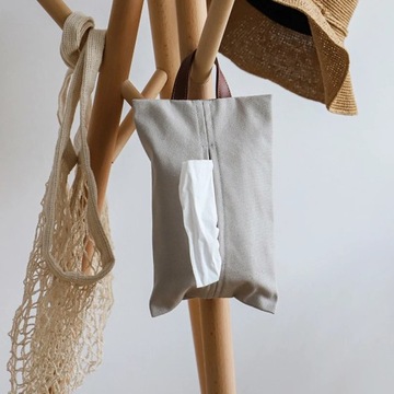 Подвесной держатель для салфеток в японском стиле, чехол для косметической коробки, холст, ткань