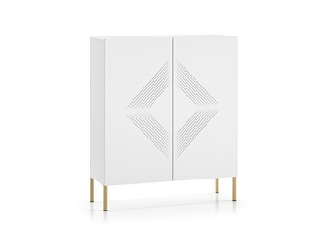 Komoda Clearing 01 nóżki ML Meble biała złote