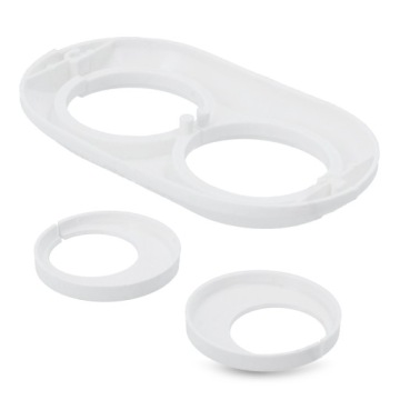 ROSETTE MASKING ROSETTE Трубы 28 мм БЕЛЫЙ ДВОЙНОЙ Разъемная крышка WB