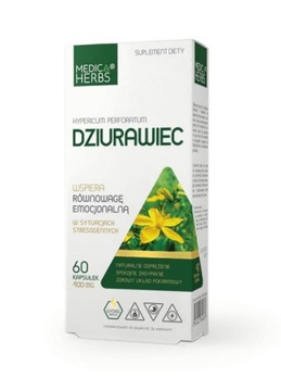 MEDICA DZIURAWIEC ZWYCZJANY DEPRESJA STRES DOBRY SEN EKSTRAKT 10:1 stres,