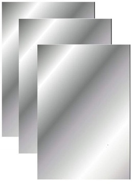 Lustro Plexi Pleksa 60X40 0,8 SREBRO samoprzylepna płyta z tworzywa