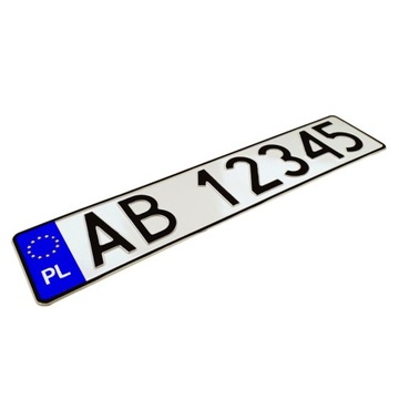 Tablica aluminiowa,polska czcionka-twój napis.