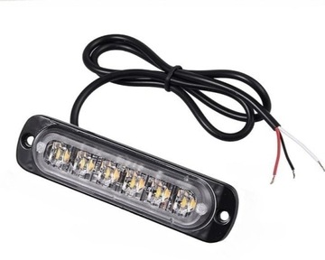 АВТОМОБИЛЬНЫЕ ПРЕДУПРЕЖДАЮЩИЕ СТРОБЫ 4X 6 светодиодов 12/24В