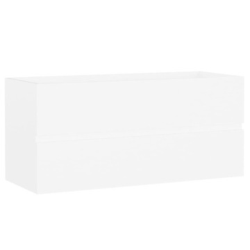 SZAFKA ŁAZIENKOWA WISZĄCA POD UMYWALKĘ BIAŁA 100x38,5x45 cm