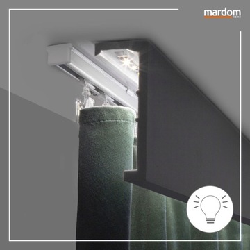 НАКЛАДКА ДЛЯ КАРДИНА ПОД LED DECO MARDOM 2м