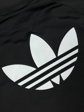 ADIDAS ORIGINALS Bluza Track Rozpinana Damska Duże Logo na Plecach r. XS