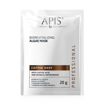 COFFE SHOT biorewitalizująca maska algowa z kwasem kawowym APIS