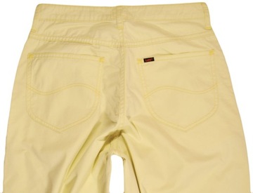 LEE spodnie HIGH WAIST yellow CHINO _ W28 L33