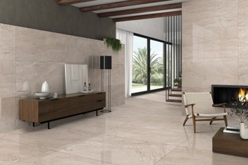 PŁYTKI ŁAZIENKOWE PODŁOGOWE ŚCIENNE GRES KAMIEŃ HOMES BROWN 60X120 POŁYSK