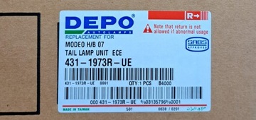 DEPO SVĚTLO PRAVÝ ZADNÍ 431-1973R-UE FORD MONDEO