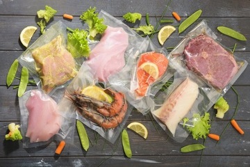 ВАКУУМНАЯ УПАКОВОЧНАЯ МАШИНА ДЛЯ ПИЩЕВЫХ ПРОДУКТОВ Фольга с накаткой INEOX VFS01