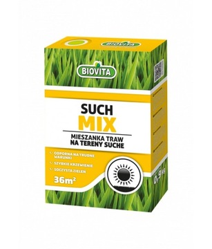 Trawa na tereny suche Biovita Suchmix 36 m² 0,9 kg SUPER CENA!!!