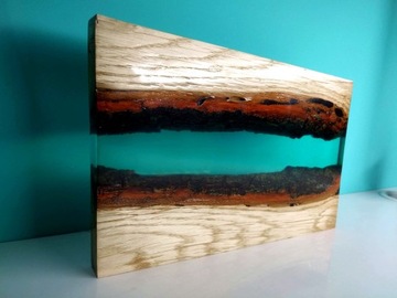 Набор деревянных столешниц из эпоксидной смолы, устойчивых к УФ-излучению, 50 мм в один слой