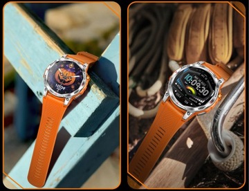 SMARTWATCH МУЖСКИЕ GPS AMOLED ЧАСЫ 400 мАч ПОЛЬСКОЕ МЕНЮ Водонепроницаемые для звонков